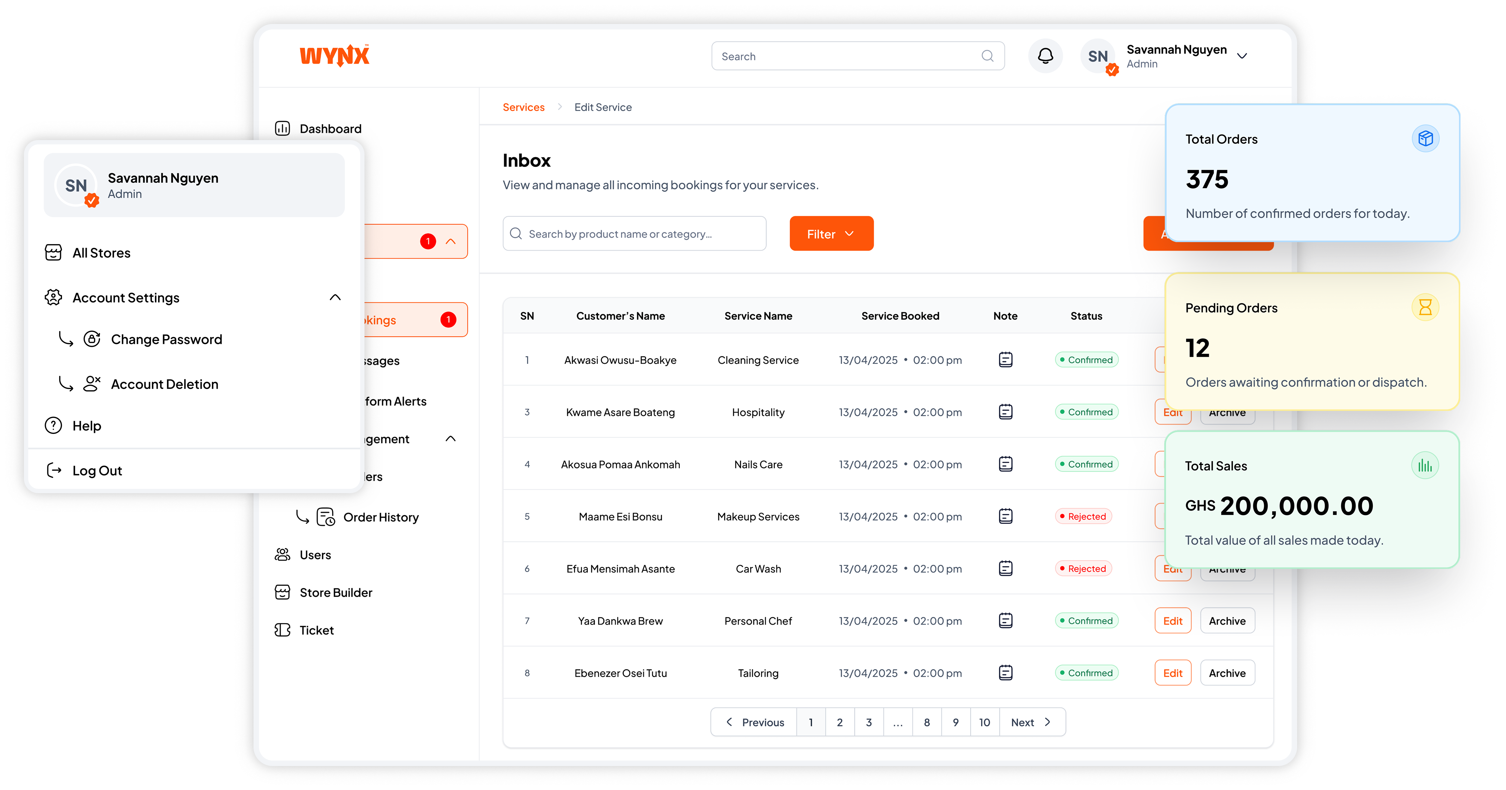 WYNX - Multi Vendor Commerce Platform